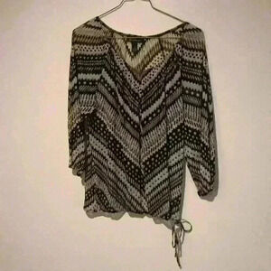 INC International Concepts sheer women’s top 3/4 sleeve